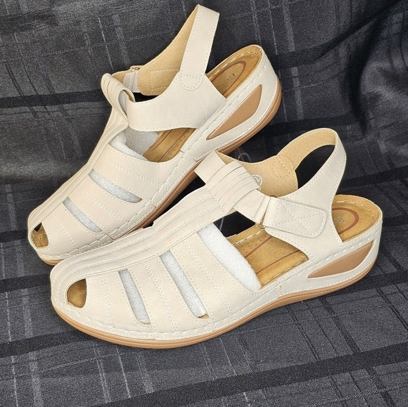 Ecetana Summer Platform Wedge Sandals, Women's Size 42/ 10.5 US NWOT - Picture 3 of 8